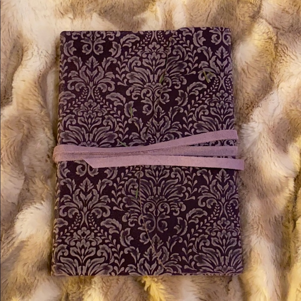 Suede journal
